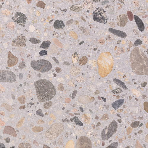 Recyclingterrazzo (Rheinkiesel)